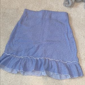 light blue brandy skirt